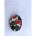 Clothing buttons made of resin fragments